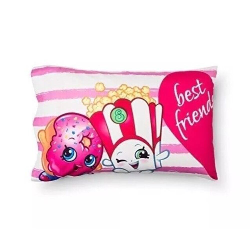 SHOPKINS Pillowcase Best Friend Forever. 20" x 30" New!